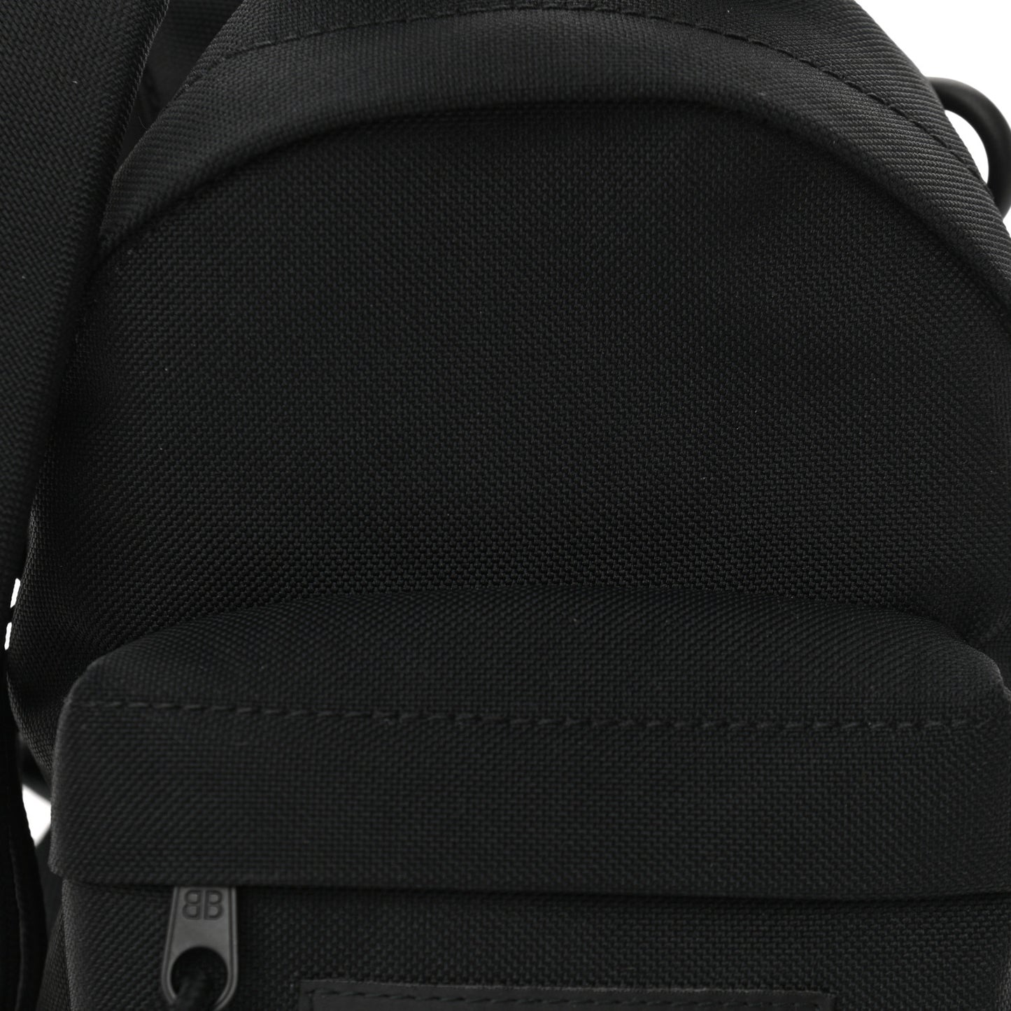 Recycled Casual Nylon Mini Oversized Backpack Black