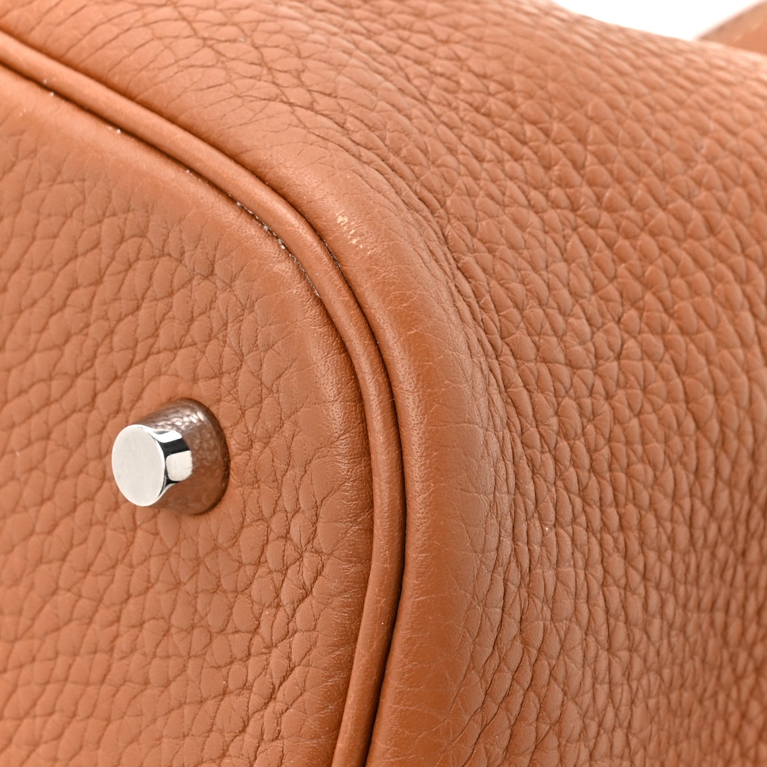 Hermes Taurillon Clemence Picotin Lock 22 MM Gold 11 of 12