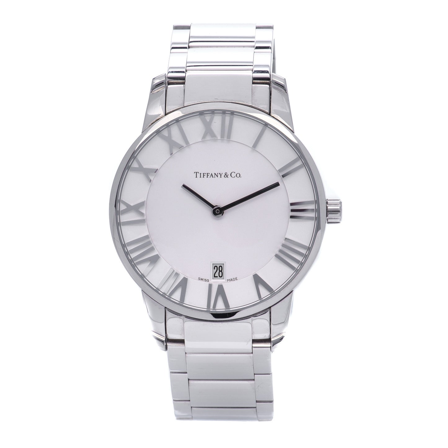 Stainless Steel 37mm Atlas 2-Hand Quartz Watch