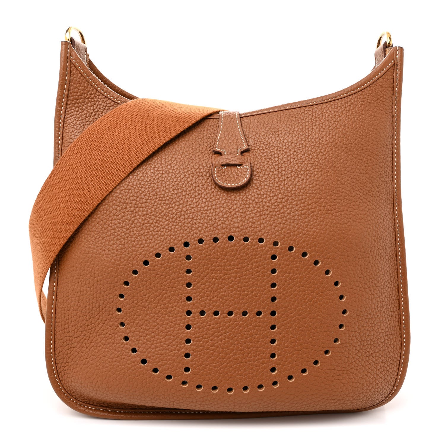 Hermes Taurillon Clemence Evelyne III PM Gold 1 of 11