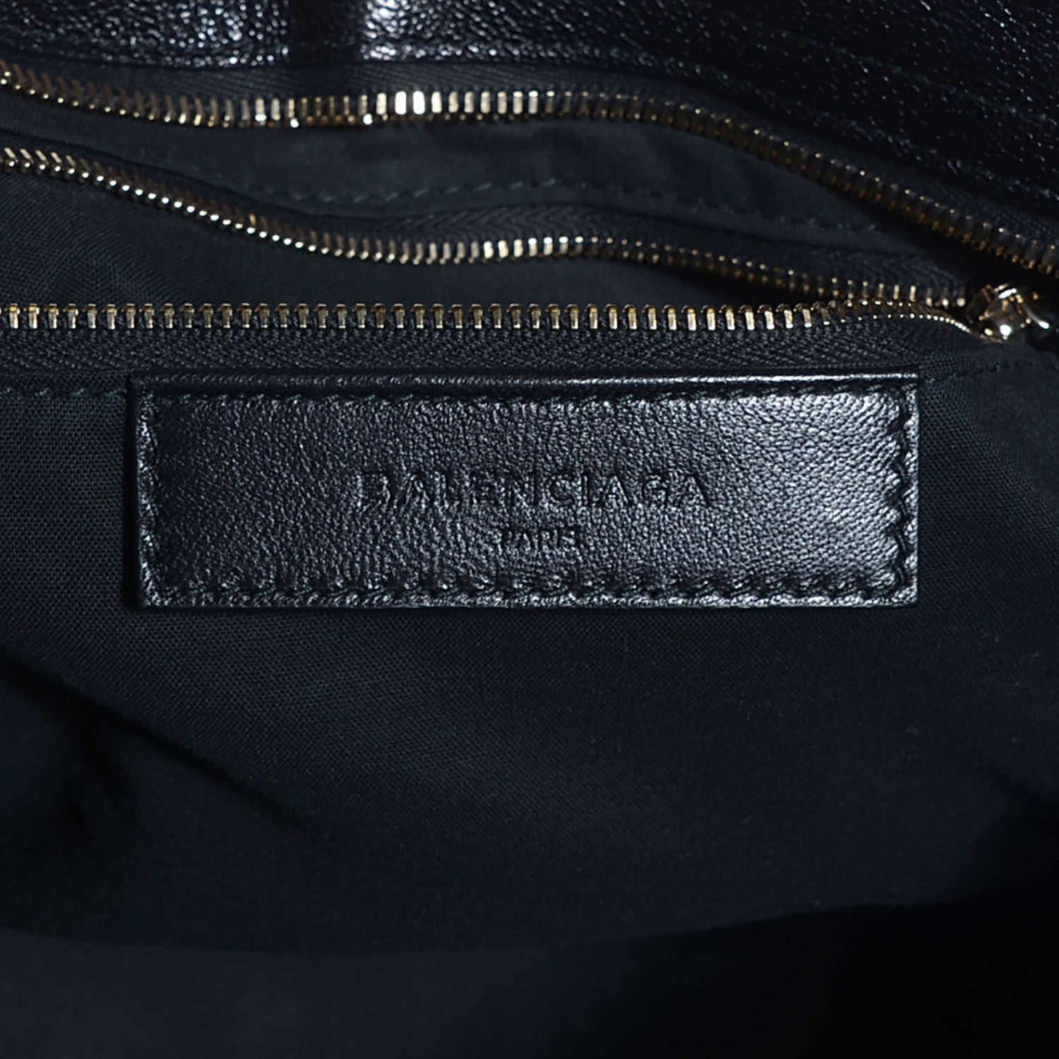 Balenciaga Chevre Gold Metallic Edge Hardware City Black 15 of 16