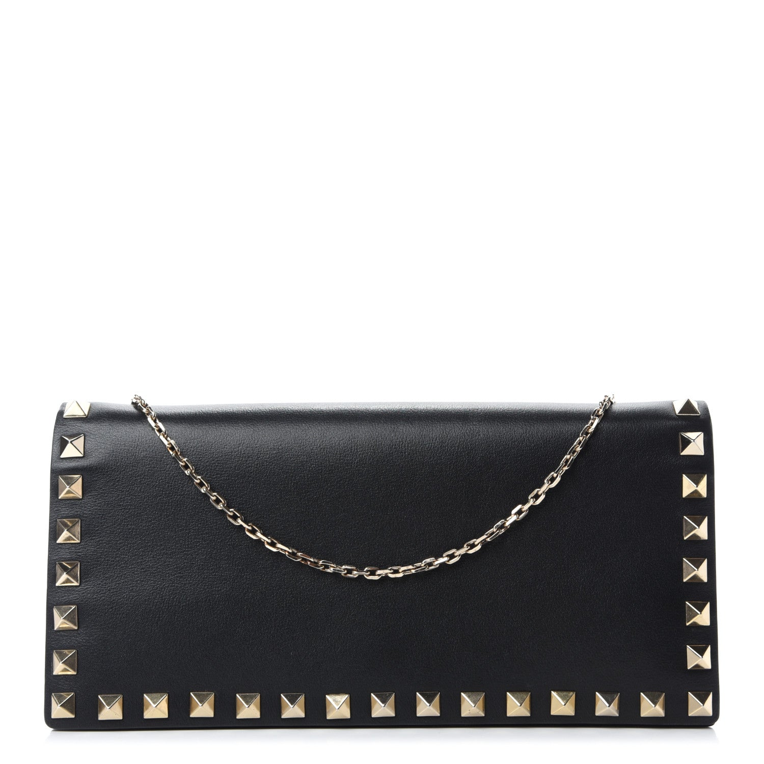 Valentino Garavani Vitello Chain Crossbody Bag Black 1 of 9