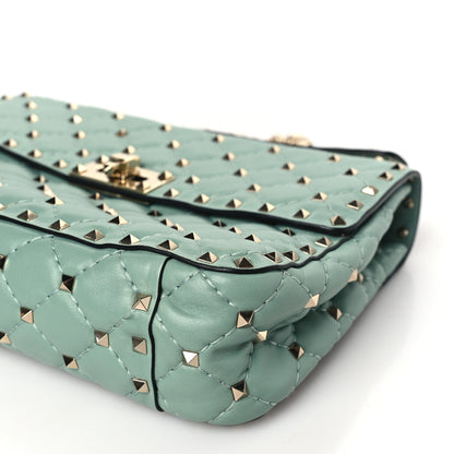 Valentino Garavani Nappa Medium Rockstud Spike Shoulder Bag Morning Dew 8 of 9