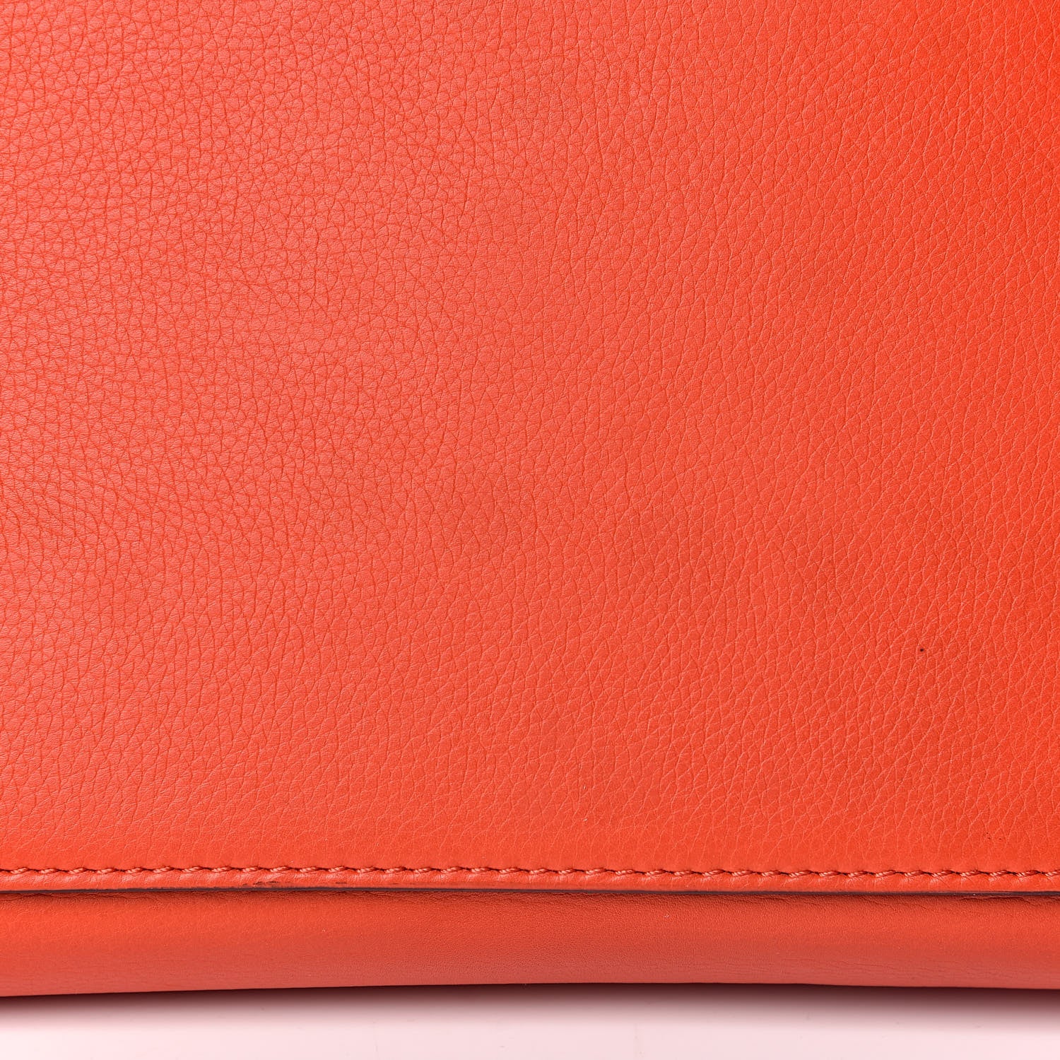Celine Grained Calfskin Medium Edge Shoulder Bag Vermillion 14 of 14