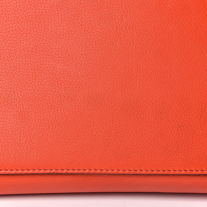 Celine Grained Calfskin Medium Edge Shoulder Bag Vermillion 14 of 14