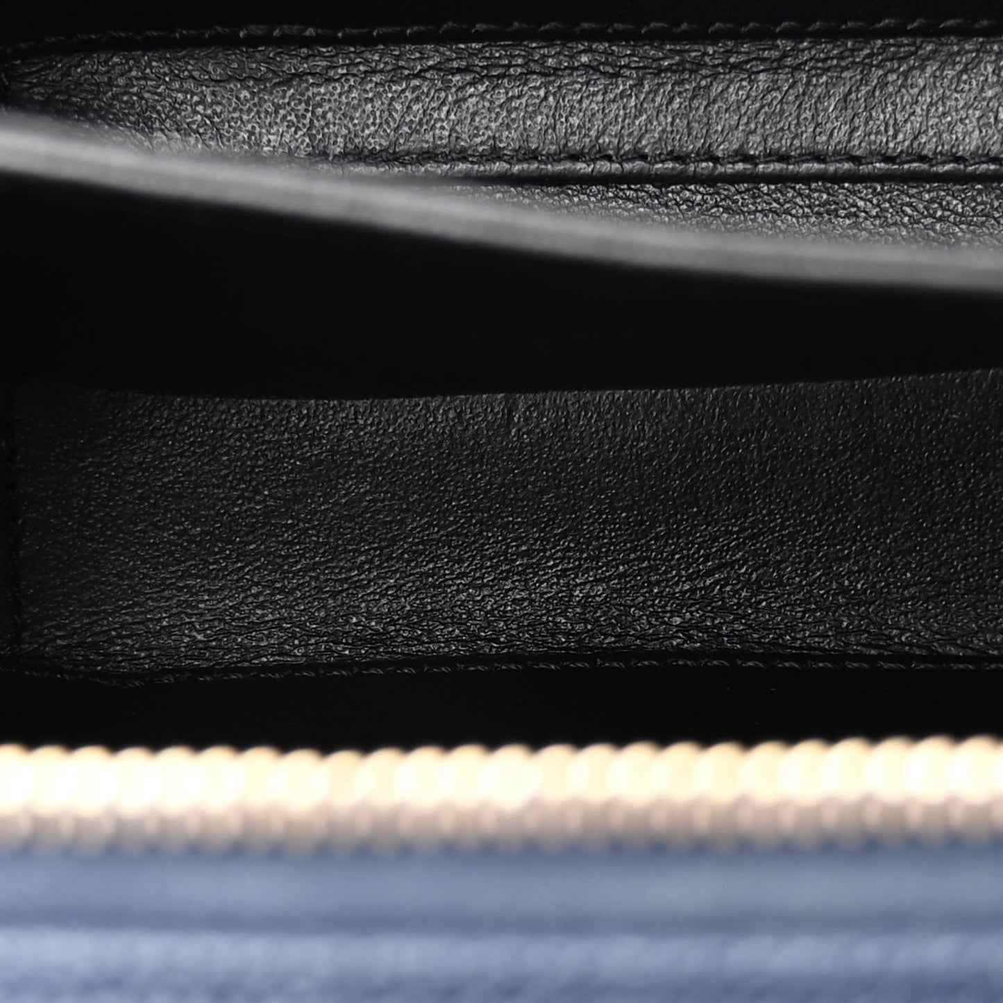 Caviar Quilted Small CC Filigree Vanity Case Navy Black