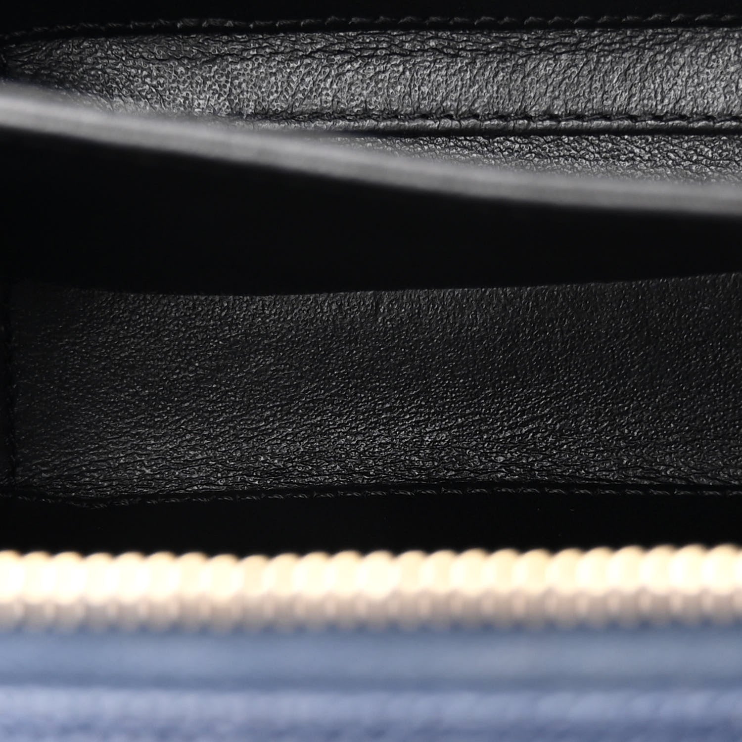 Chanel Caviar Quilted Small CC Filigree Vanity Case Navy Black 6 of 11