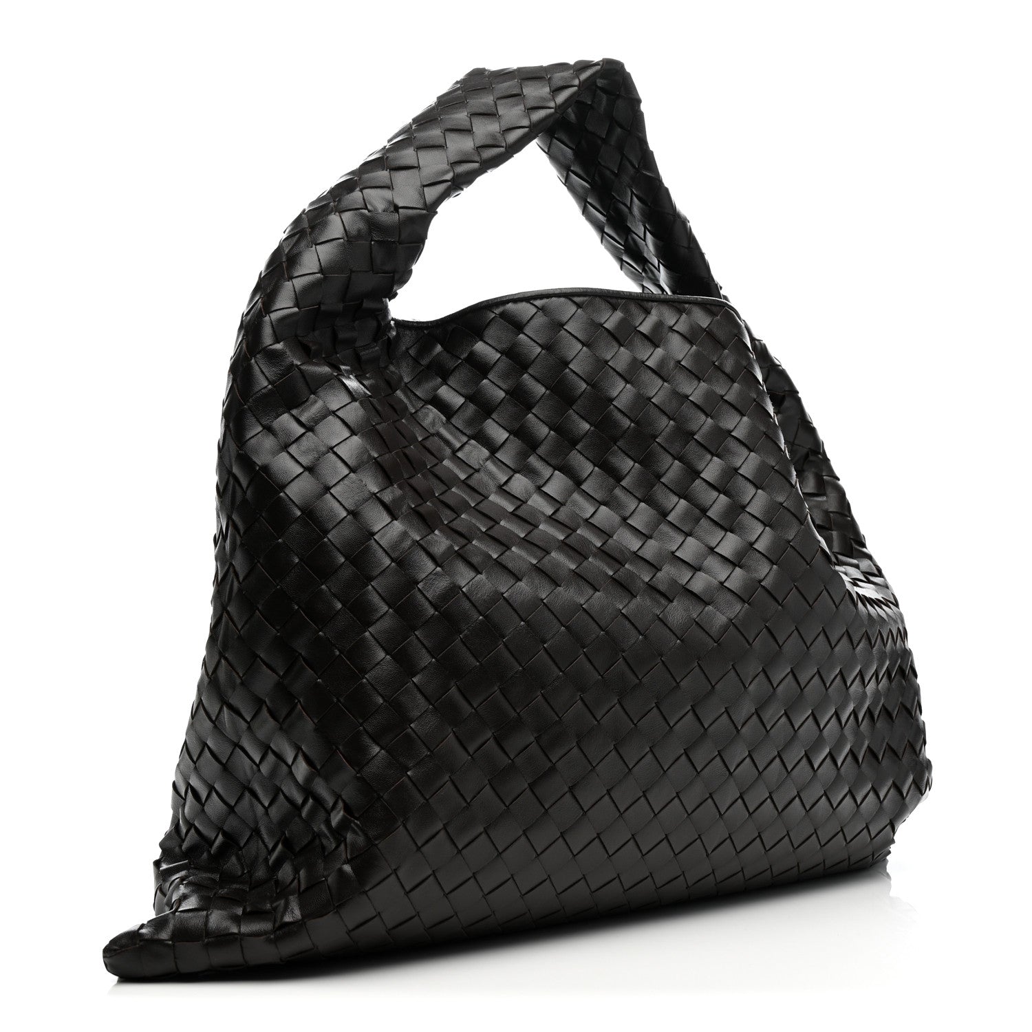 Bottega Veneta Calfskin Intrecciato Large Hop Fondant 3 of 12