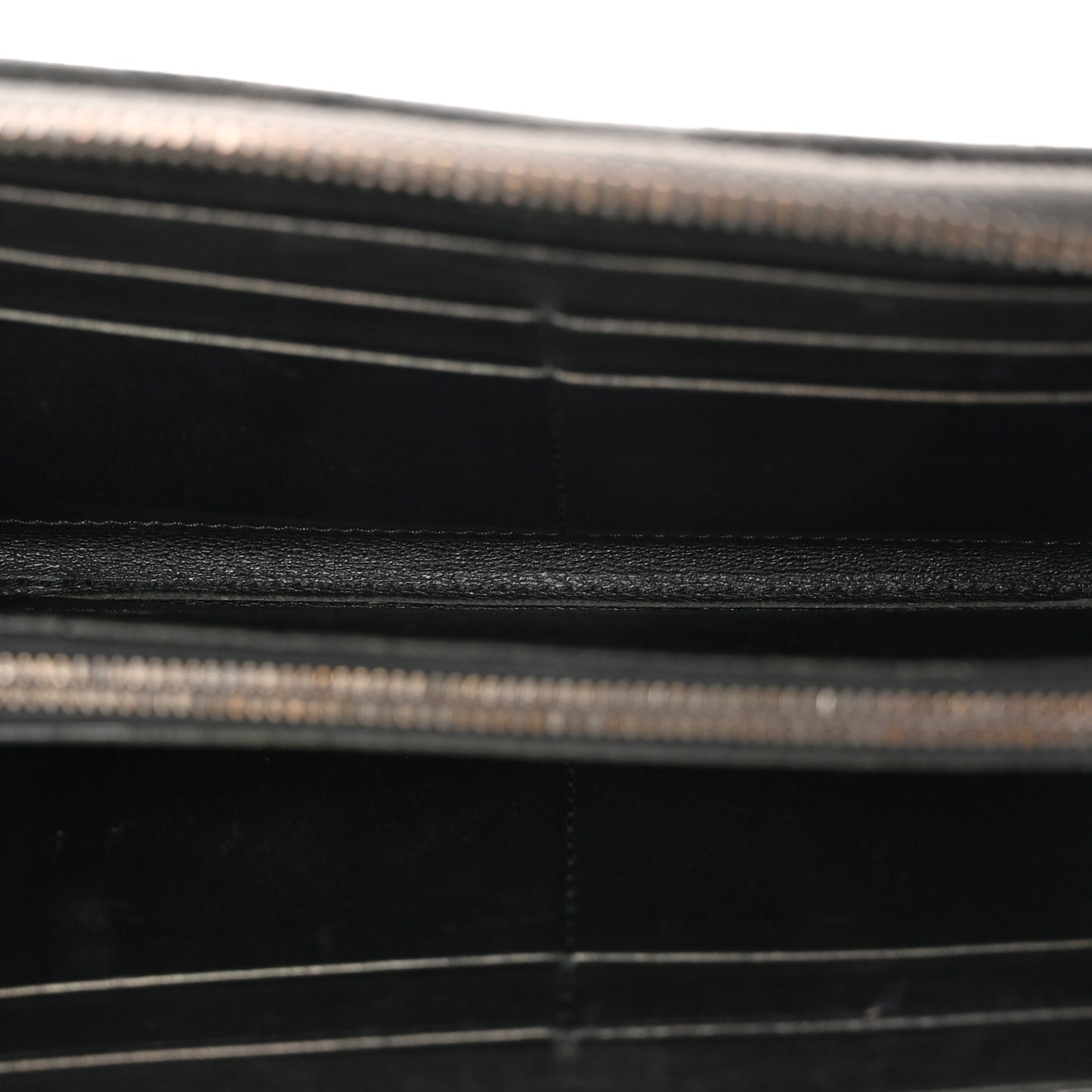 Nappa Bubble Quilted Zip Around Wallet Black