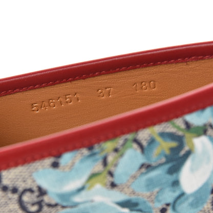 Gucci GG Supreme Monogram Blooms Espadrilles 37 Beige Blue Navy Hibiscus Red 8 of 11