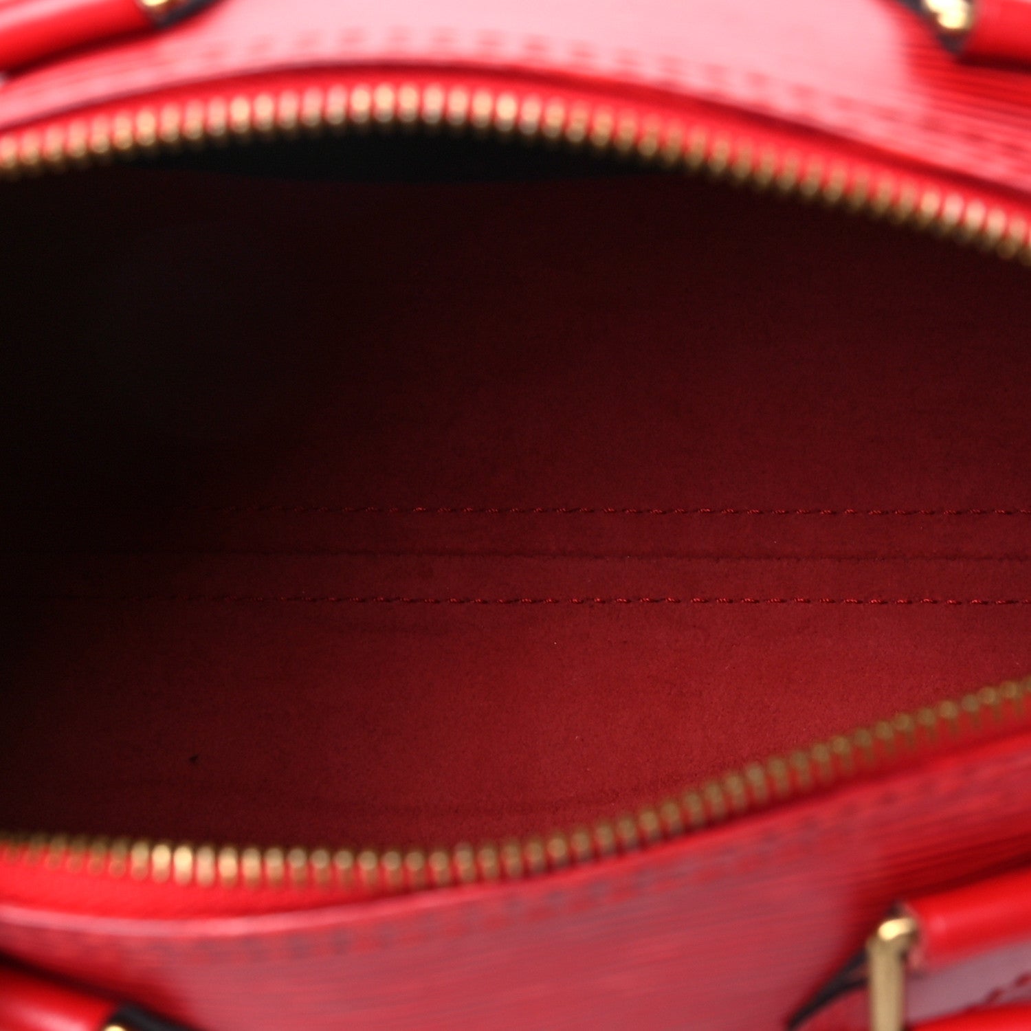 Louis Vuitton Epi Speedy 25 Castillan Red 5 of 8