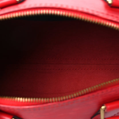 Louis Vuitton Epi Speedy 25 Castillan Red 5 of 8