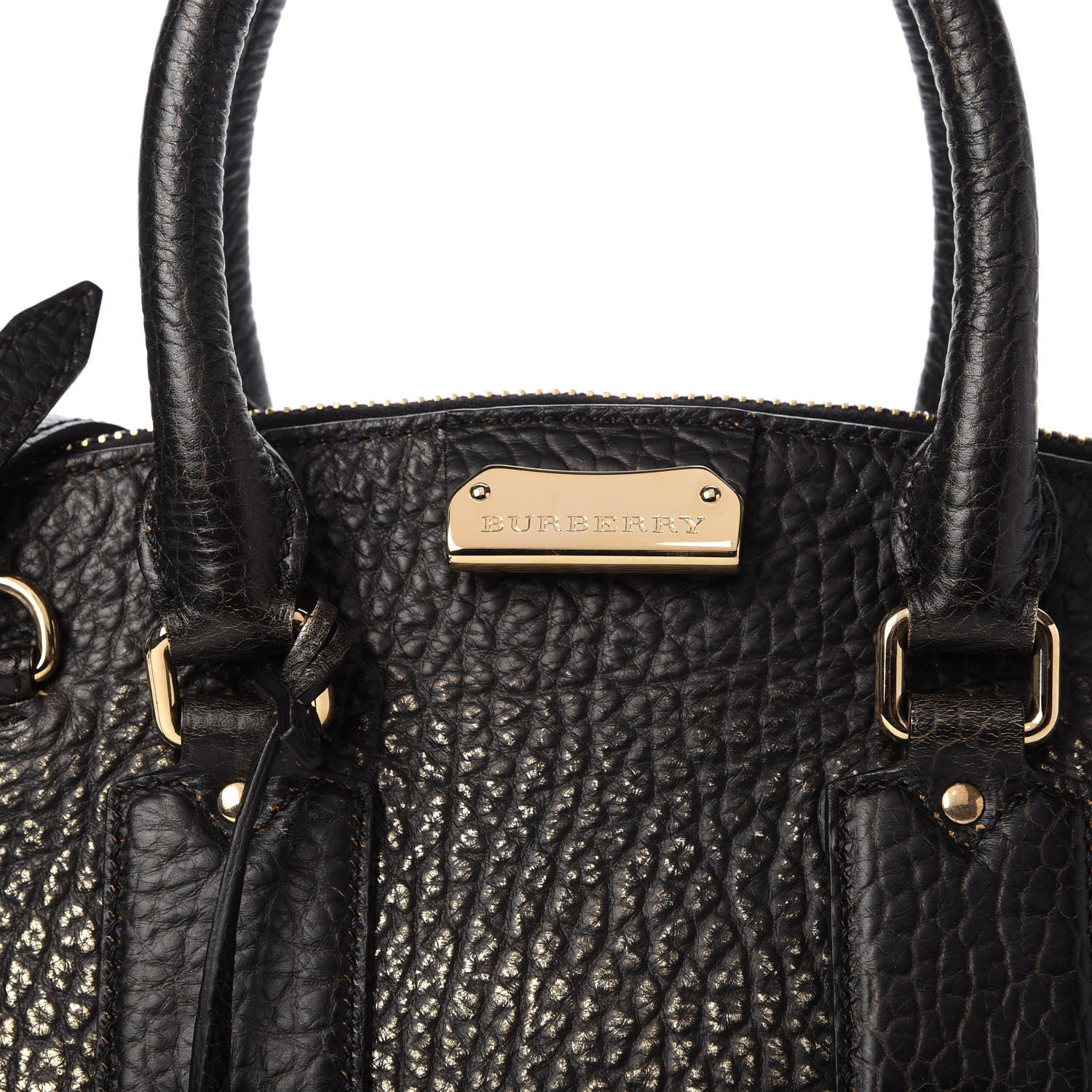 Burberry Heritage Grain Small Orchard Bowling Bag Black 9 of 11