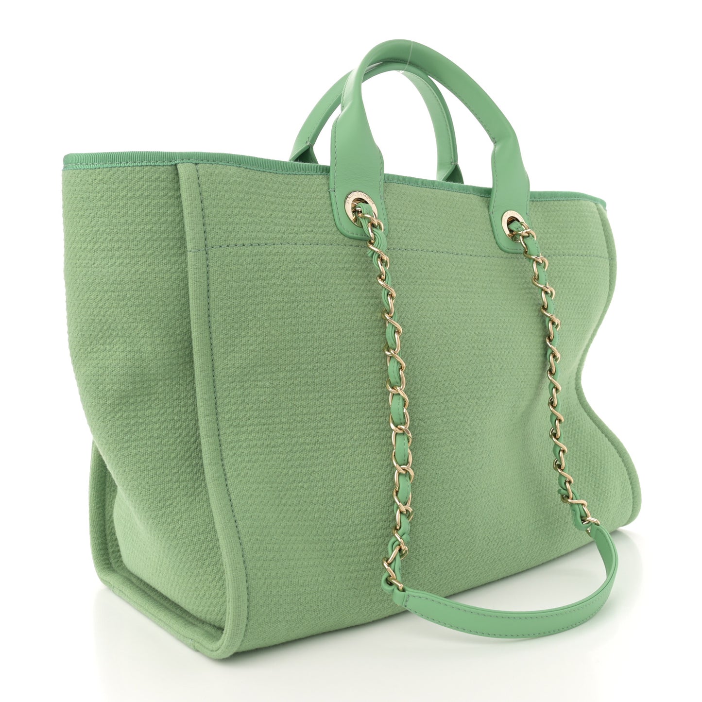 Mixed Fibers Medium Deauville Tote Green