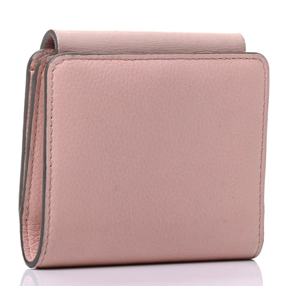 Chloe Grained Lambskin Drew Square Wallet Washed Pink 2 of 4