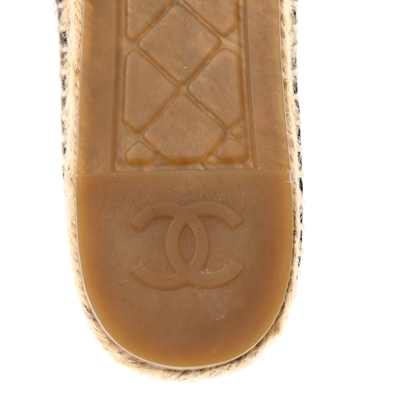 Chanel Lambskin CC Espadrilles 38 Black 8 of 13