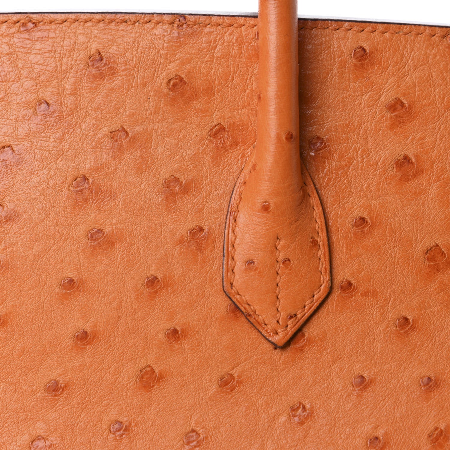 Hermes Ostrich Birkin 35 Orange 10 of 41
