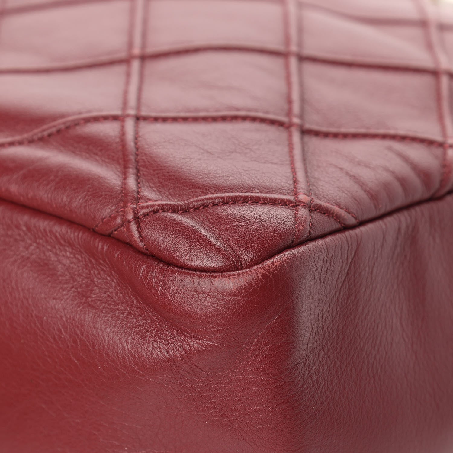 Chanel Calfskin Diamond Debossed Large Cosmos Flap Red 11 of 15
