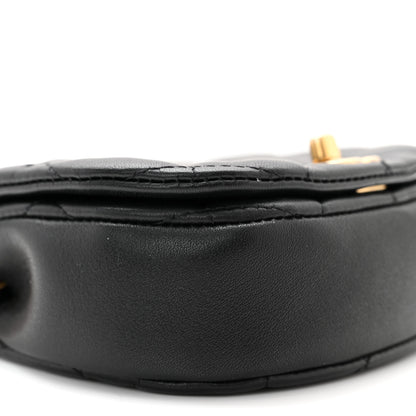 Chanel Calfskin Quilted Mini Coco Mail Clutch with Chain Black 10 of 12