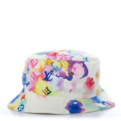Louis Vuitton Watercolor Cotton Transformable Bob Bucket Hat 60 Multicolor 3 of 7