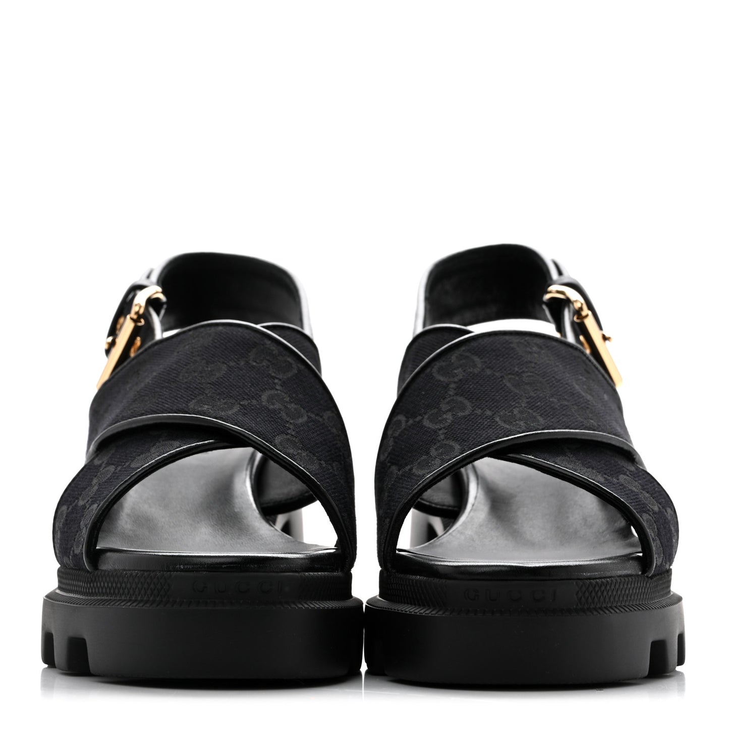 Monogram Granada Kid Trip 40/72mm Lug Sole Sandals 38 Black