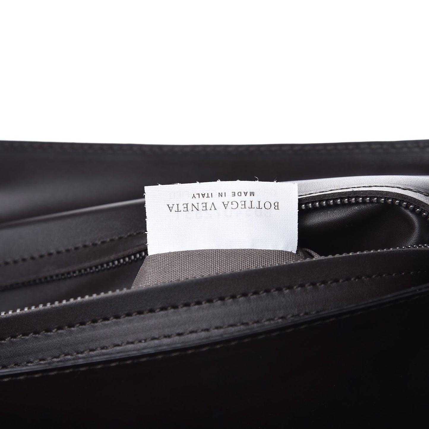 Calfskin Intrecciato Briefcase Ebano