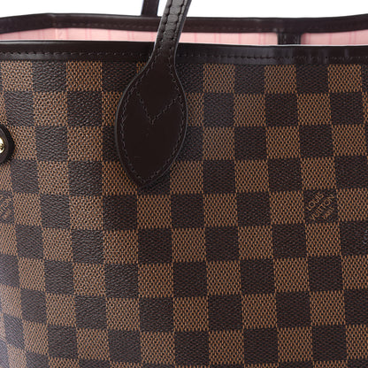 Louis Vuitton Damier Ebene Neo Neverfull MM Rose Ballerine 13 of 13