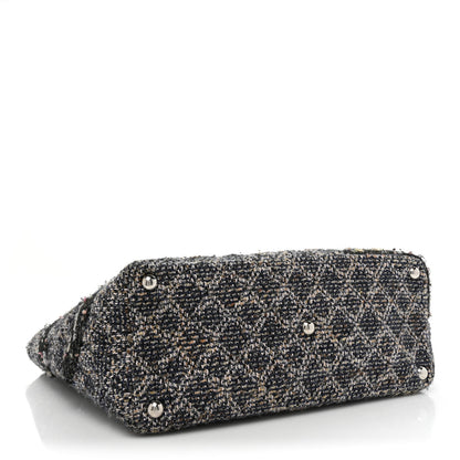 Chanel Tweed Quilted Cambon Tote Black 4 of 16