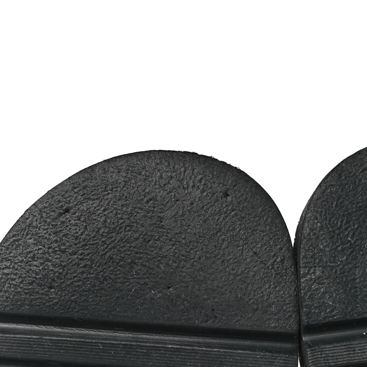 Lambskin Logo Platform Sandals 40 Black White
