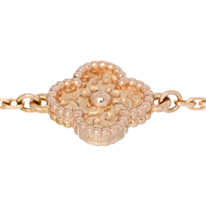 Van Cleef & Arpels 18K Rose Gold 6 Motifs Sweet Alhambra Bracelet 3 of 5