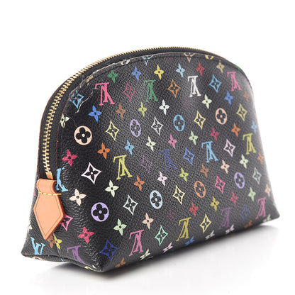 Louis Vuitton Monogram Multicolor Cosmetic Pouch Black Grenade 3 of 10