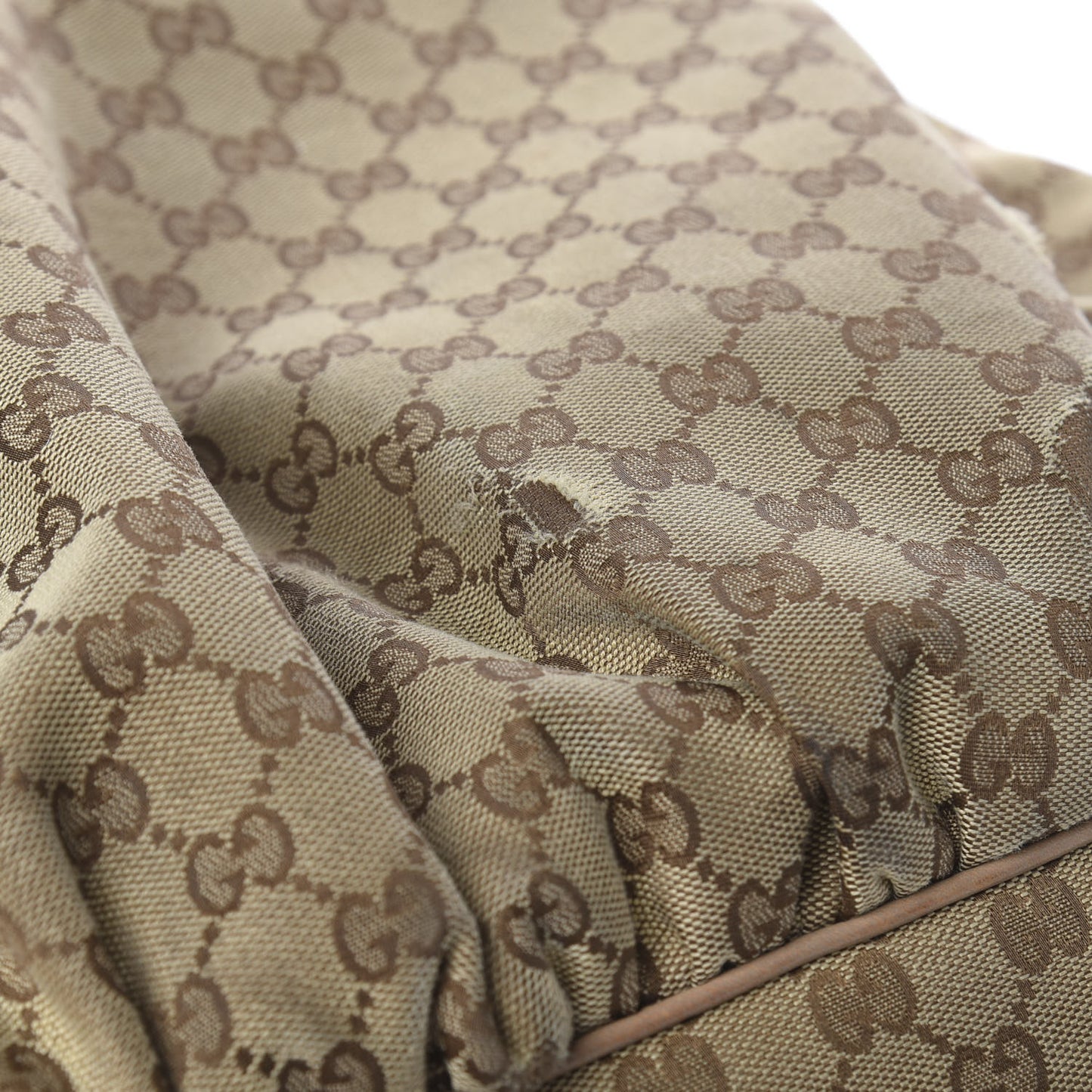Monogram Large Jockey Hobo Beige