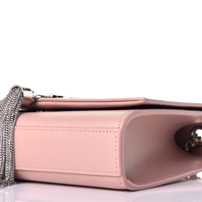 Saint Laurent Grain De Poudre Small Classic Monogram Kate Tassel Satchel Pale Blush 8 of 8