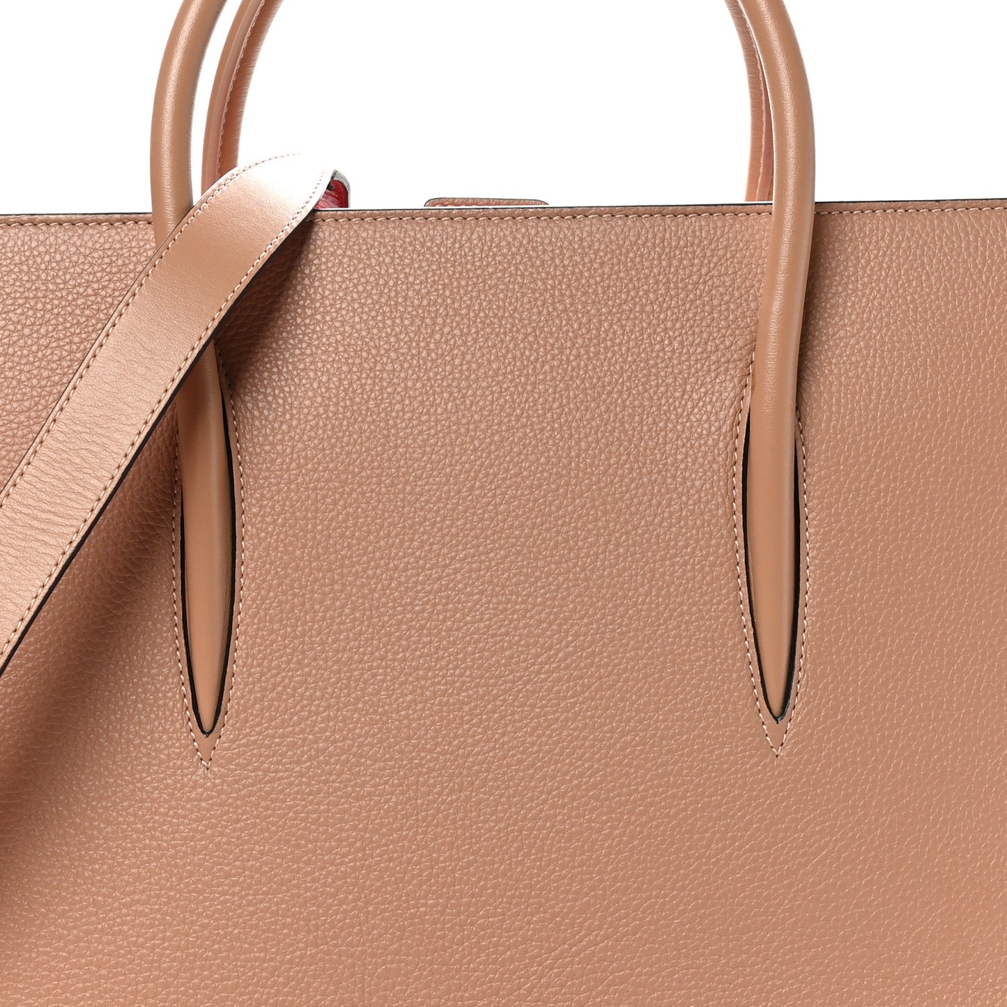 Calfskin Patent Studded Large Paloma Cognac