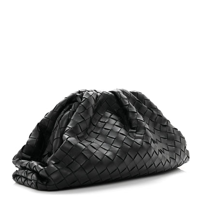 Bottega Veneta Nappa Maxi Intreccio The Pouch Oversized Clutch Black 3 of 12