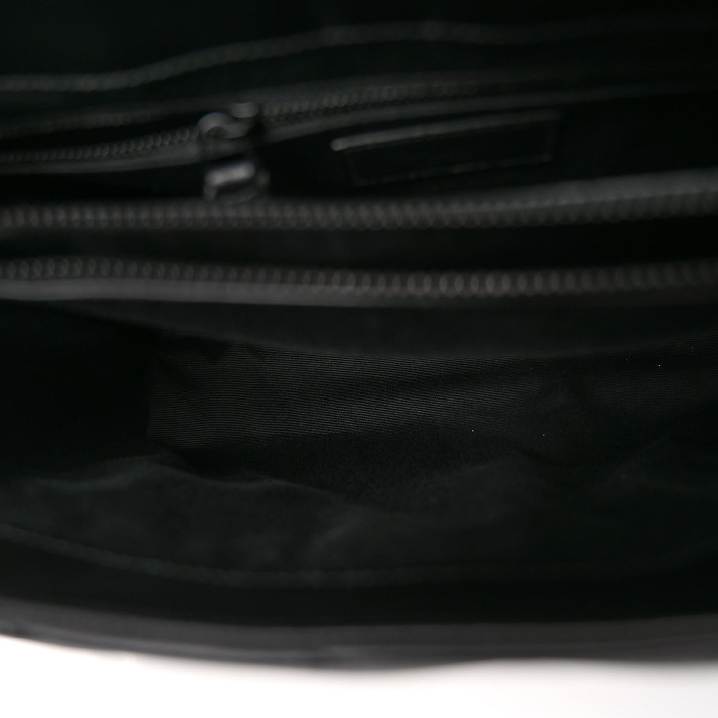 Calfskin Y Quilted Monogram Monochrome Medium Loulou Chain Satchel Black