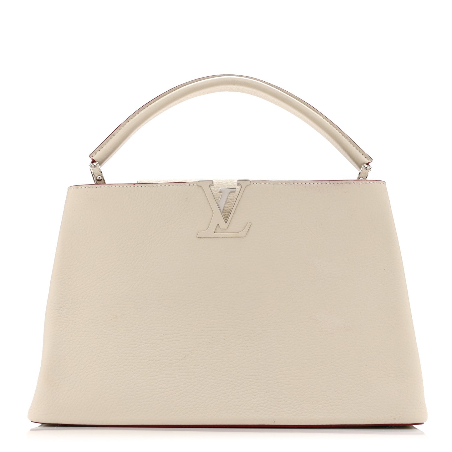 Taurillon Capucines MM Blanc Casse
