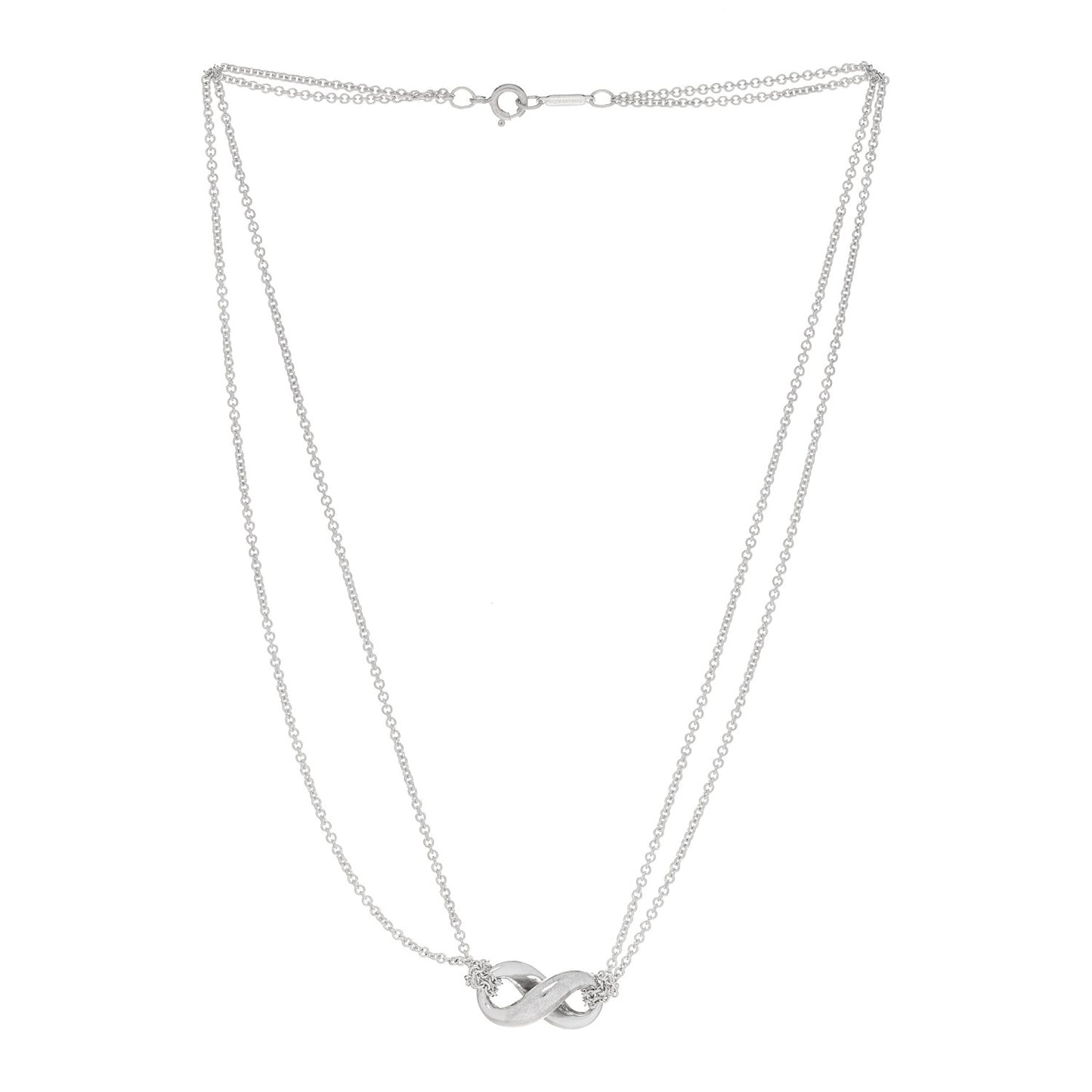 Sterling Silver Figure 8 Pendant Necklace