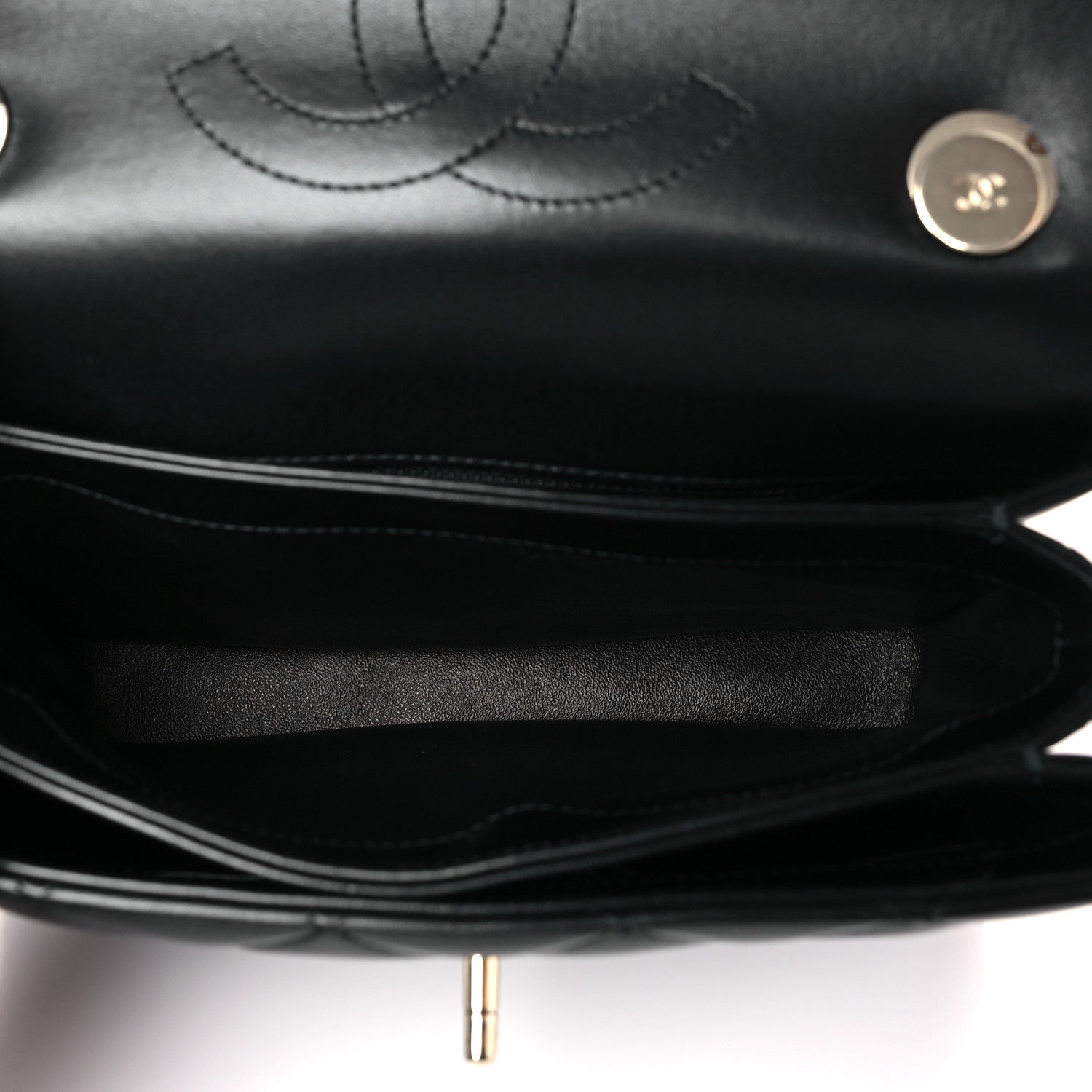 Chanel Lambskin Quilted Small Trendy CC Dual Handle Flap Bag Black 5 of 8