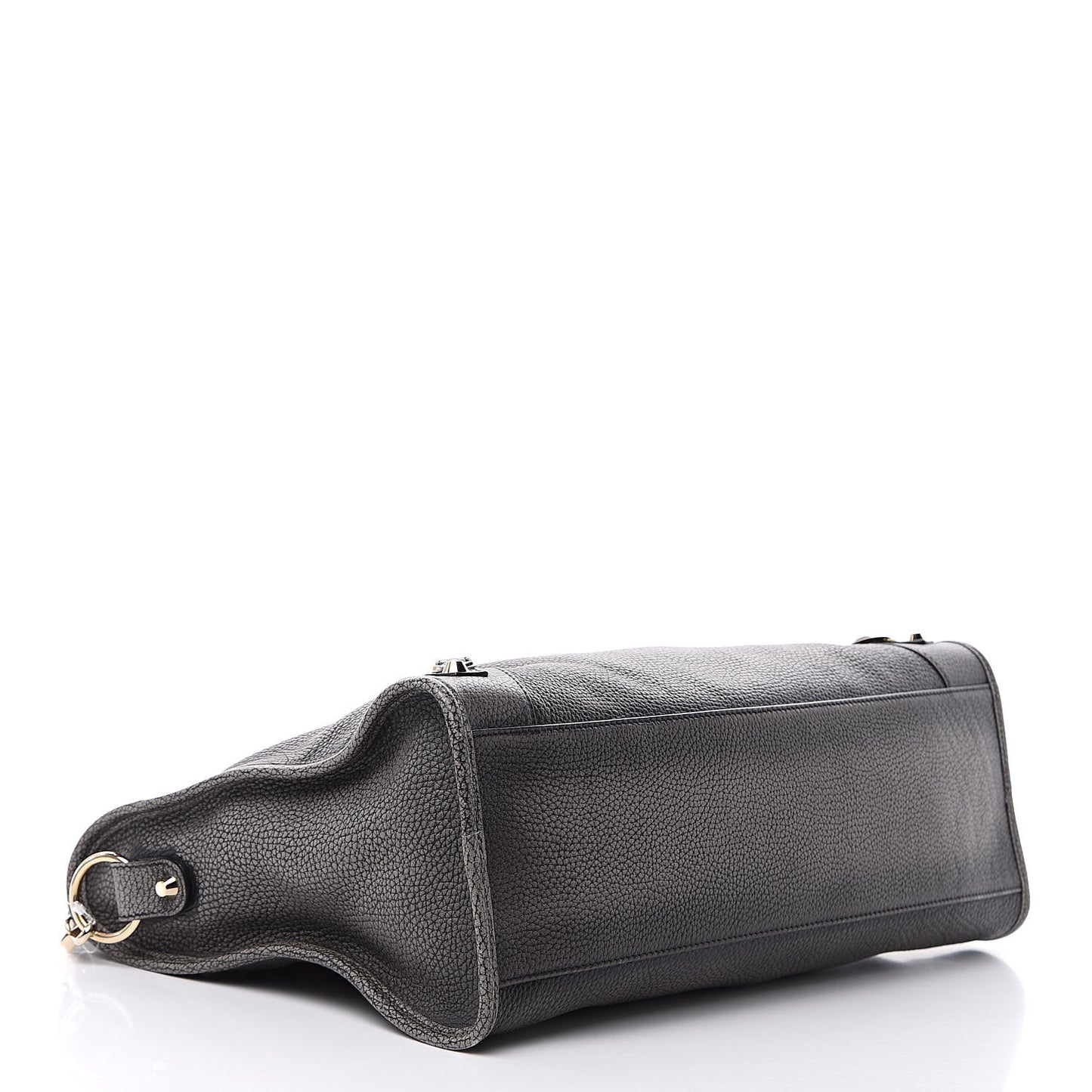 Grained Calfskin Classic Gold Hardware City Ombre Grey Gradient