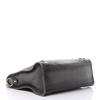 Balenciaga Grained Calfskin Classic Gold Hardware City Ombre Grey Gradient 4 of 11