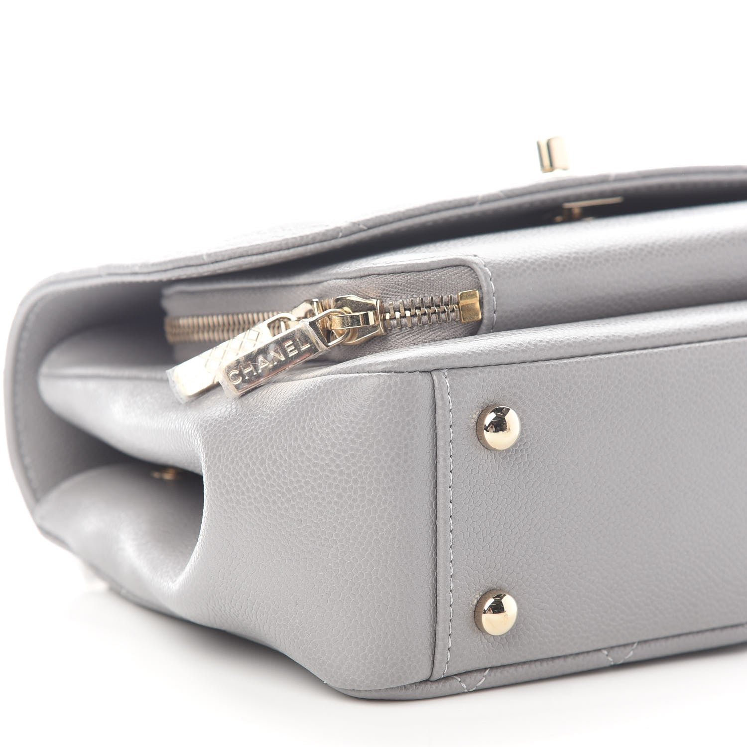 Chanel Caviar Quilted Medium Business Affinity Flap Grey 6 of 9