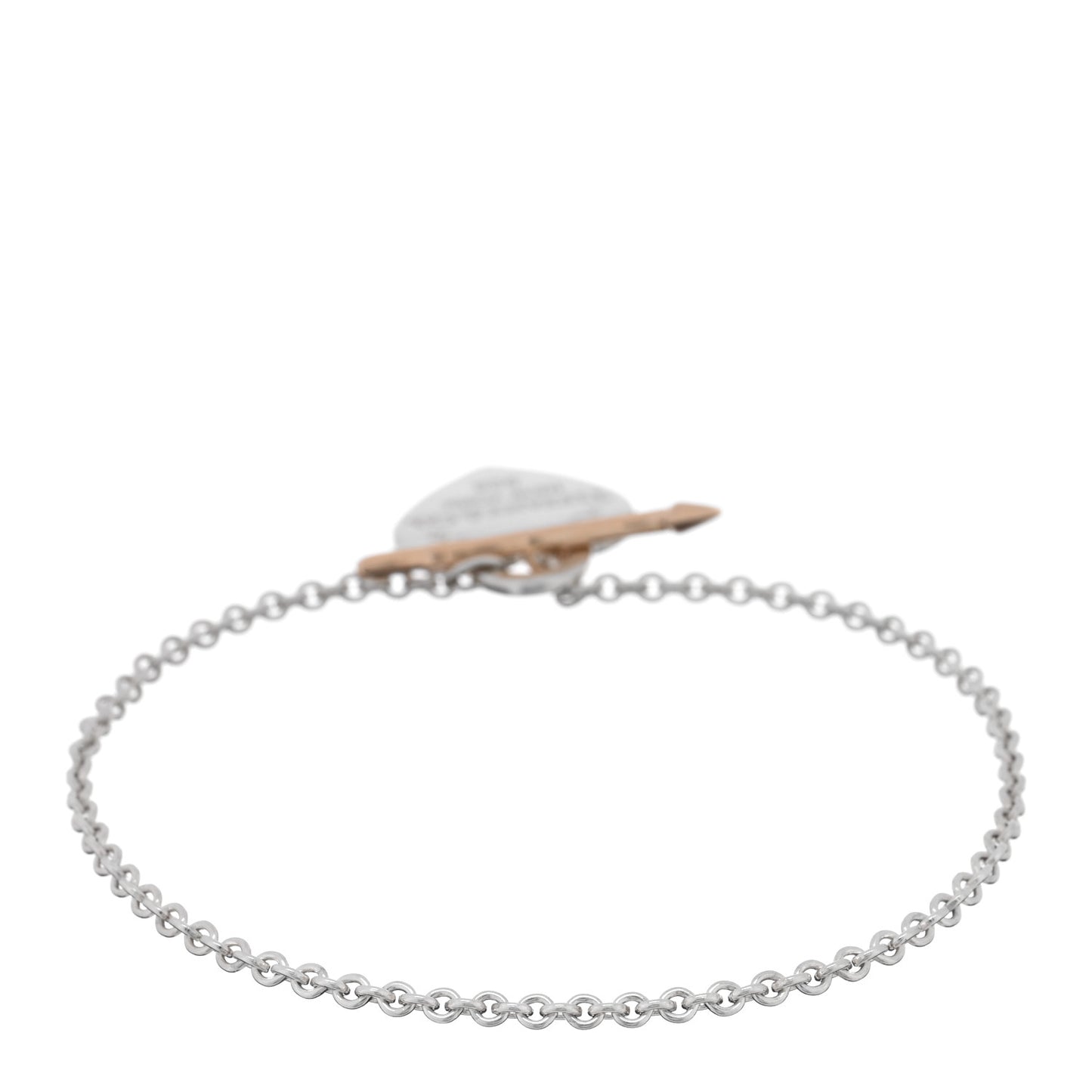Sterling Silver 18K Rose Gold Return to Tiffany Lovestruck Bracelet