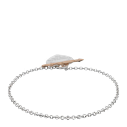 Tiffany Sterling Silver 18K Rose Gold Return to Tiffany Lovestruck Bracelet 2 of 4