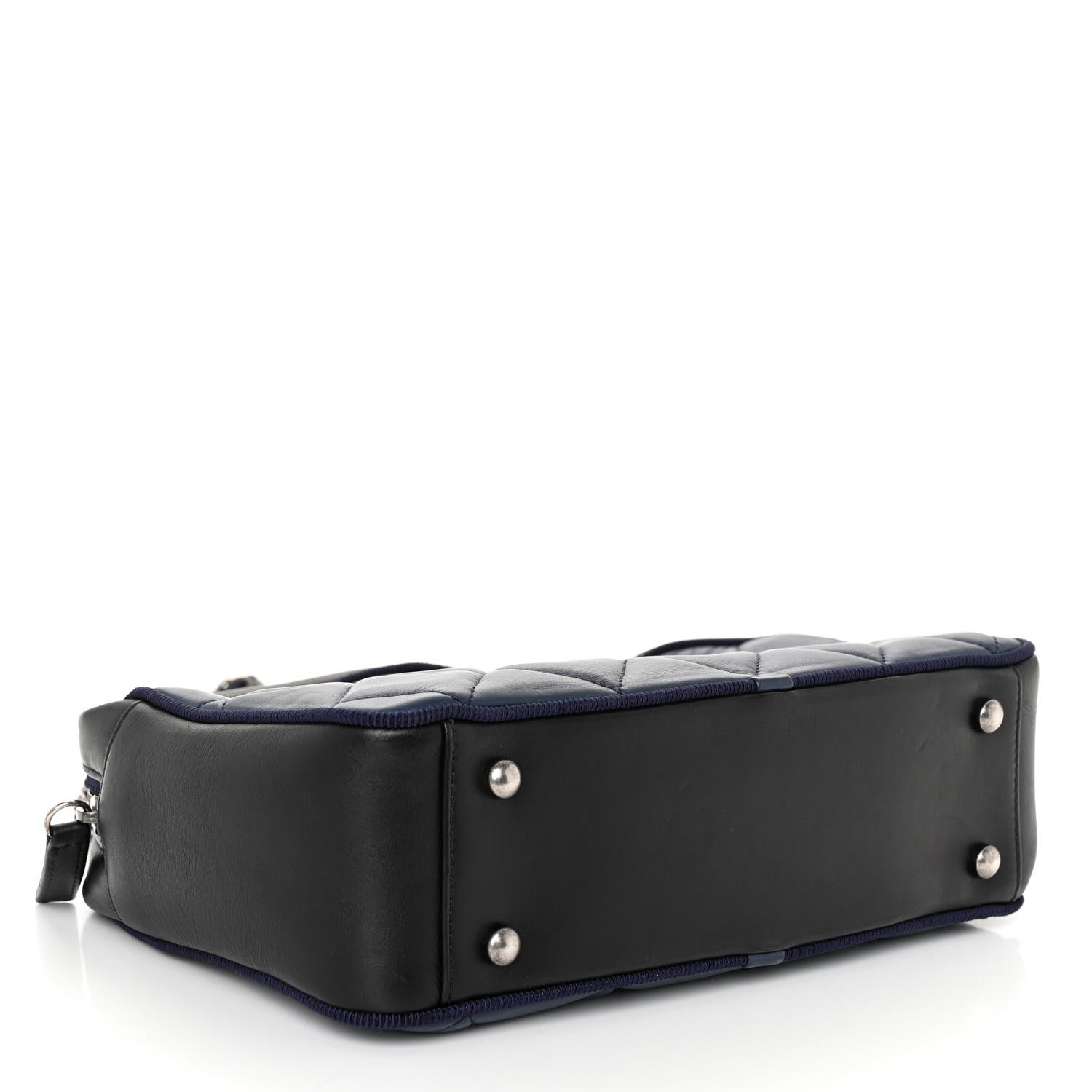 Chanel Calfskin Quilted Small Ballerine Camera Case Dark Blue 5 of 11