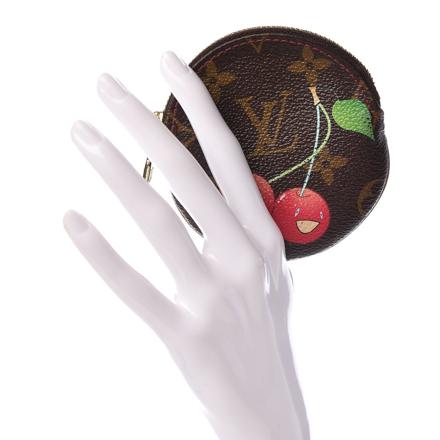 Monogram Cerises Round Coin Purse