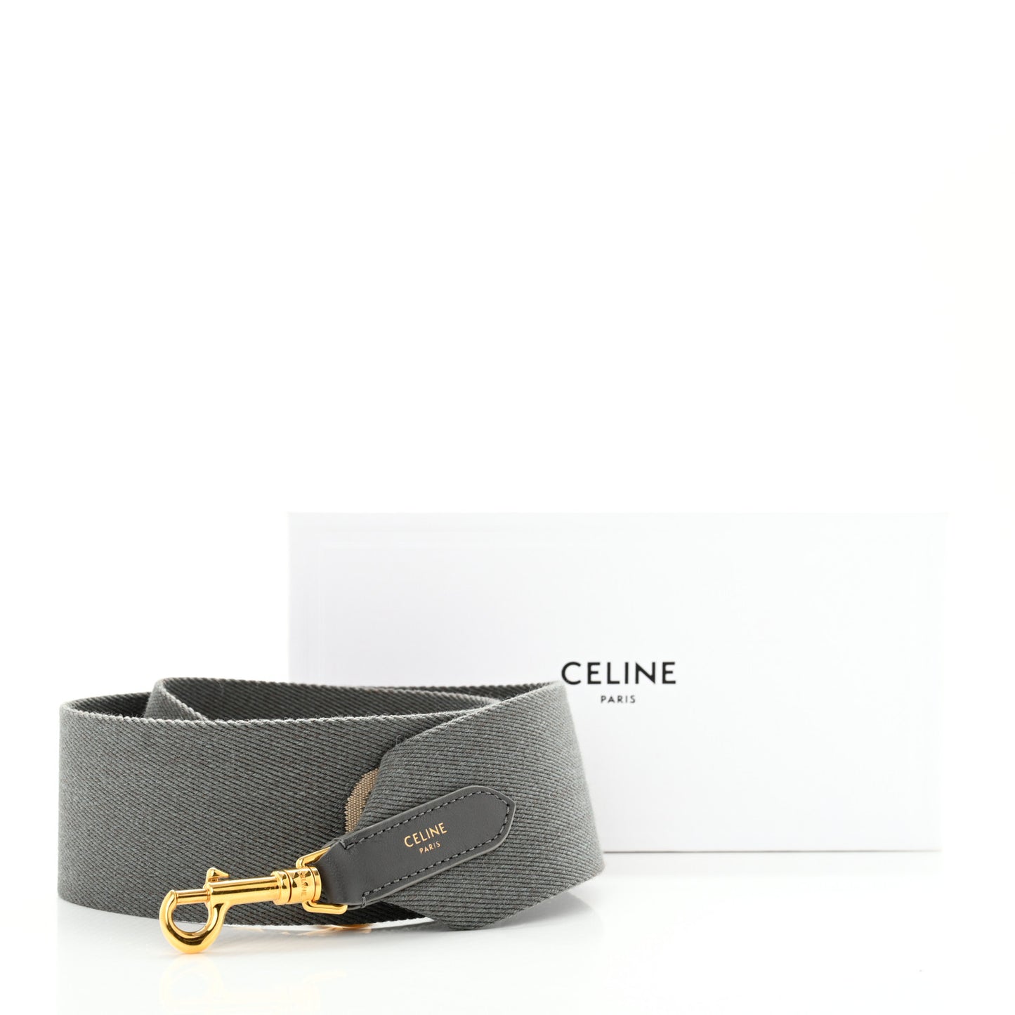 Jacquard Wool Logo Short Strap Grey White