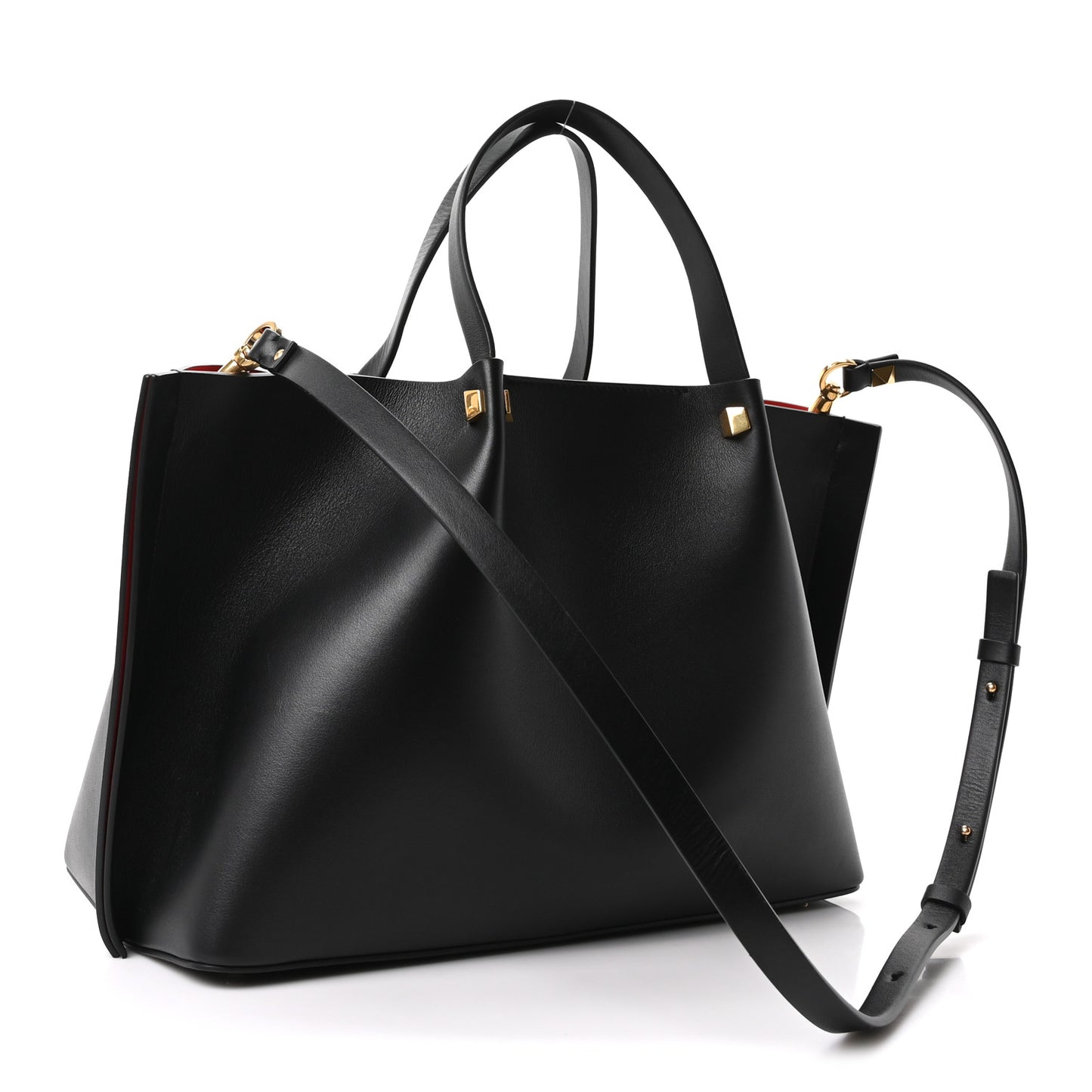 Nappa VLogo Medium Escape Tote Black
