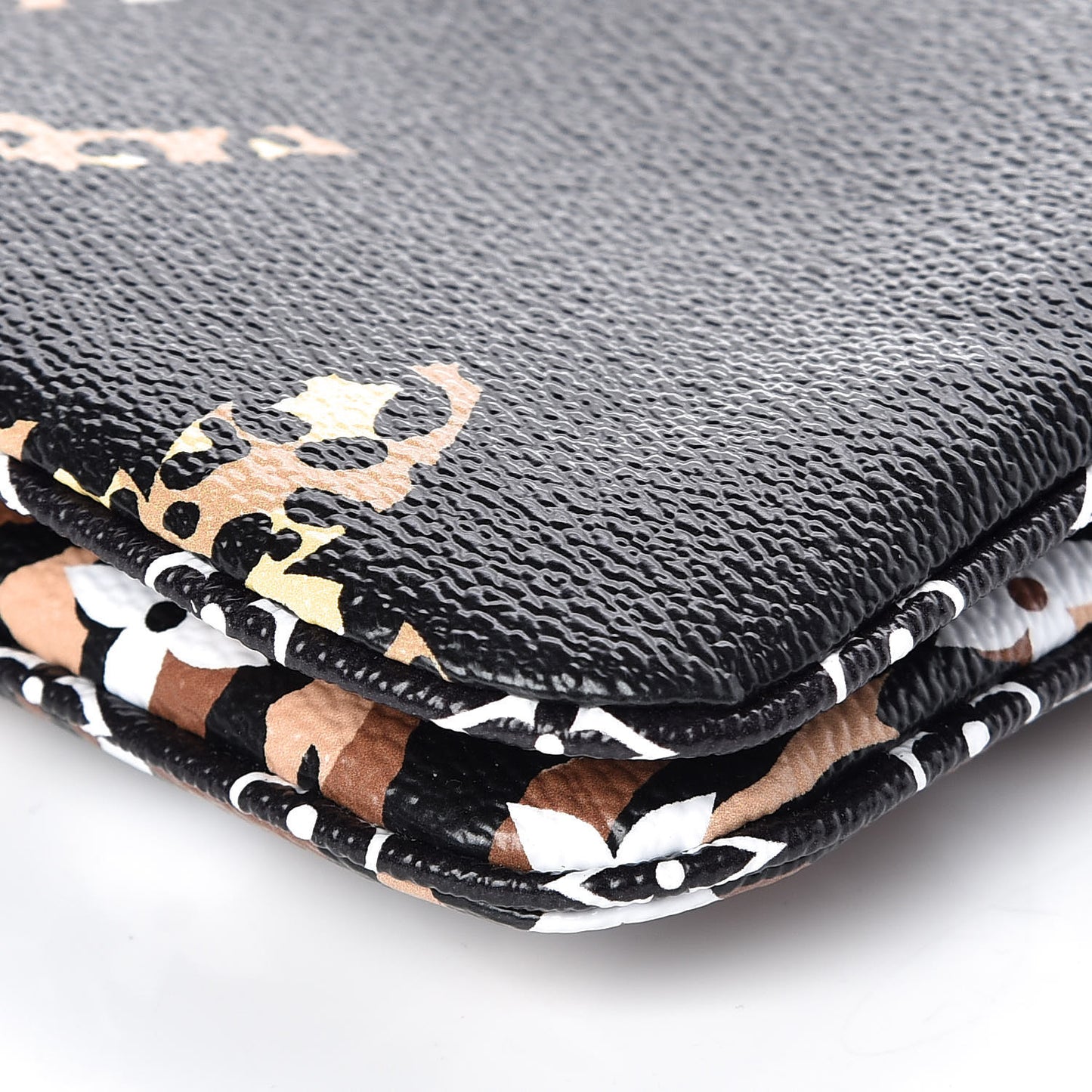 Monogram Giant Jungle Pochette Double Zip Black