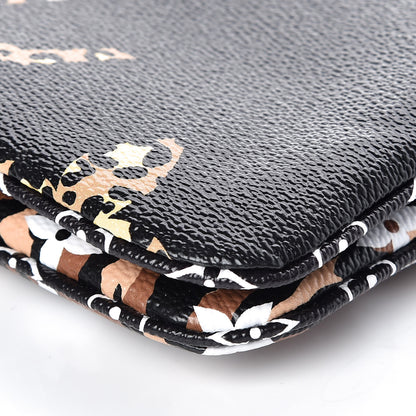 Louis Vuitton Monogram Giant Jungle Pochette Double Zip Black 6 of 11